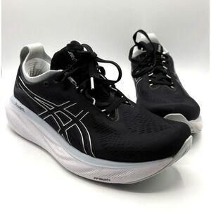 ASICS Gel Nimbus 25 Sneaker Women's Size 9.5 Black Comfort Running Shoe